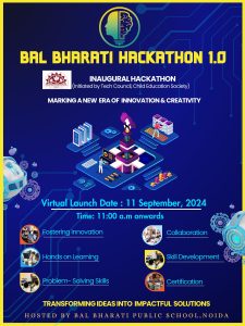 Bal Bharati Hackathon 1.0, organized under the aegis of the Tech Council, CES.