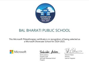 Microsoft Showcase School - Class of 2024-25 best school in noida