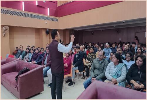 Mr. Binod shedding light on career options 